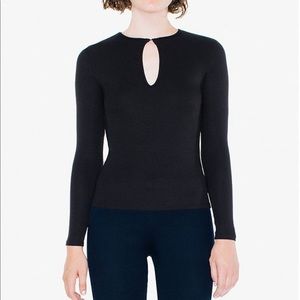 American Apparel keyhole top